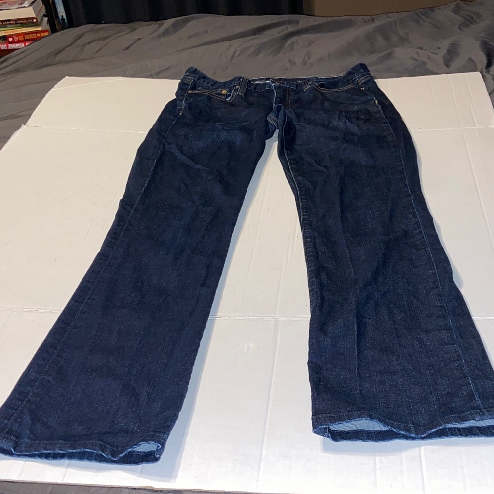 J. Crew Bootcut dark wash jeans are size 30T